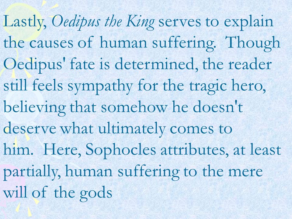 Oedipus as a tragic hero essay